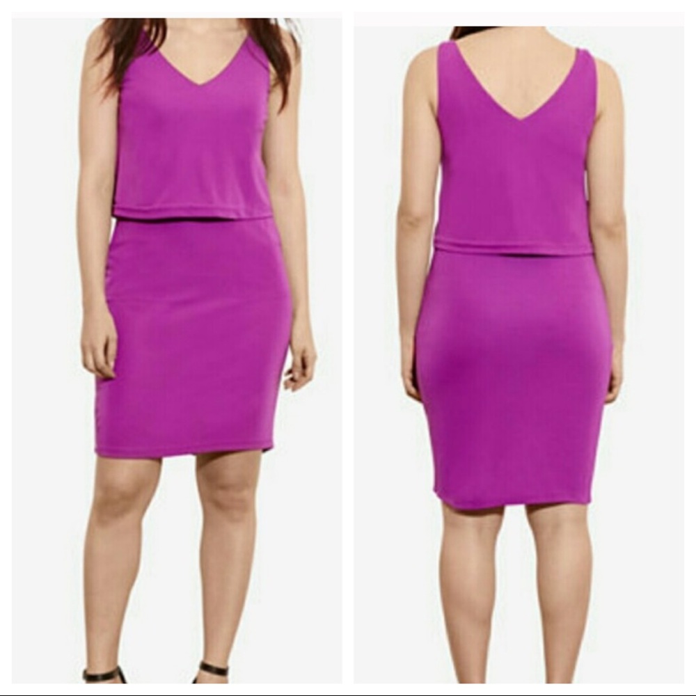 NWT LAUREN RALPH LAUREN PLUS SIZE OVERLAY DRESS - Picture 2 of 7